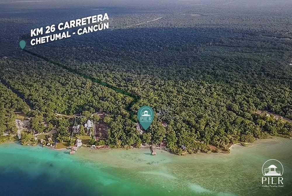 Hotel Pier Bacalar Eksteriør billede